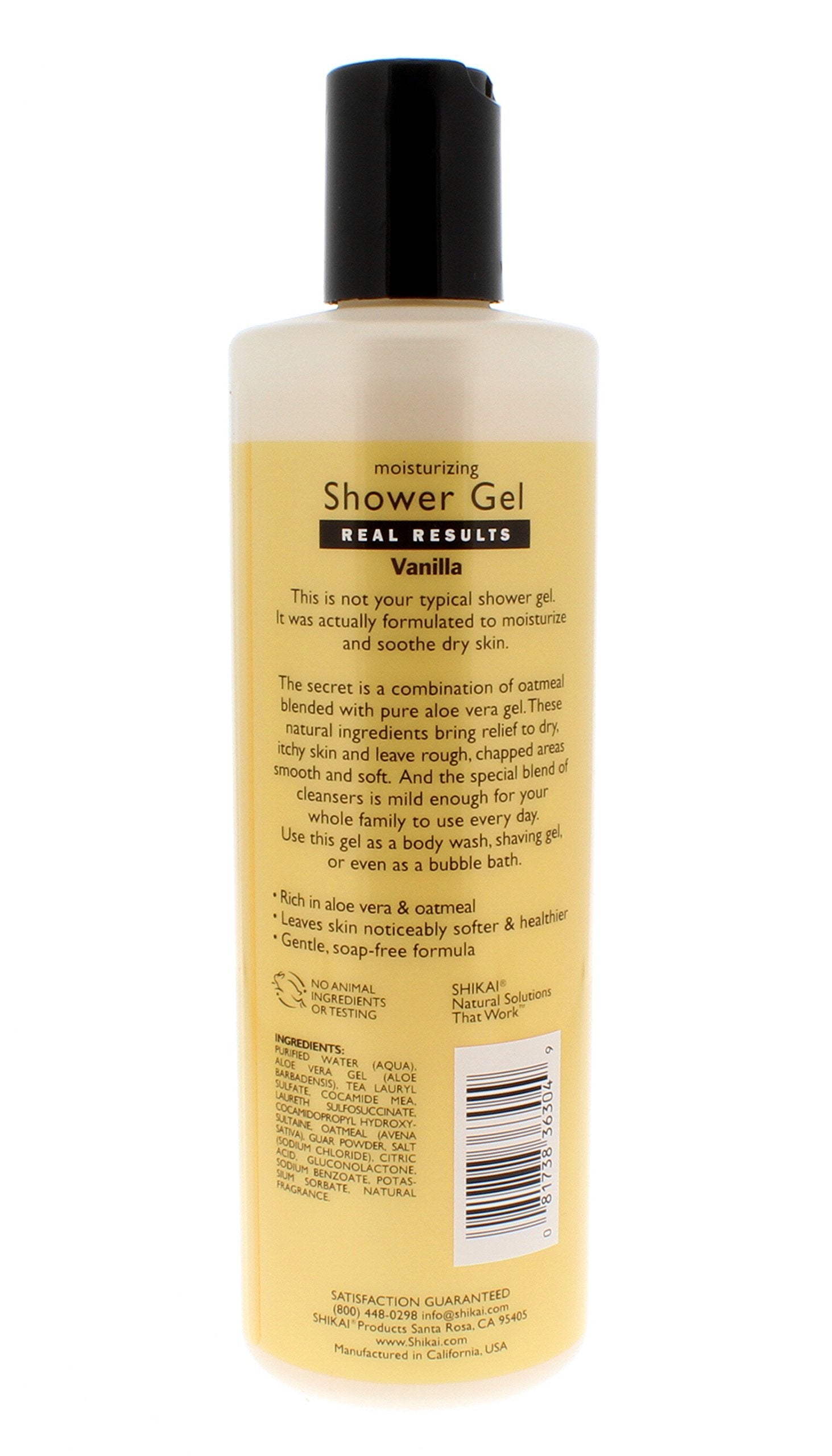 Shower Gel - Vanilla - 12 oz by Shikai Products